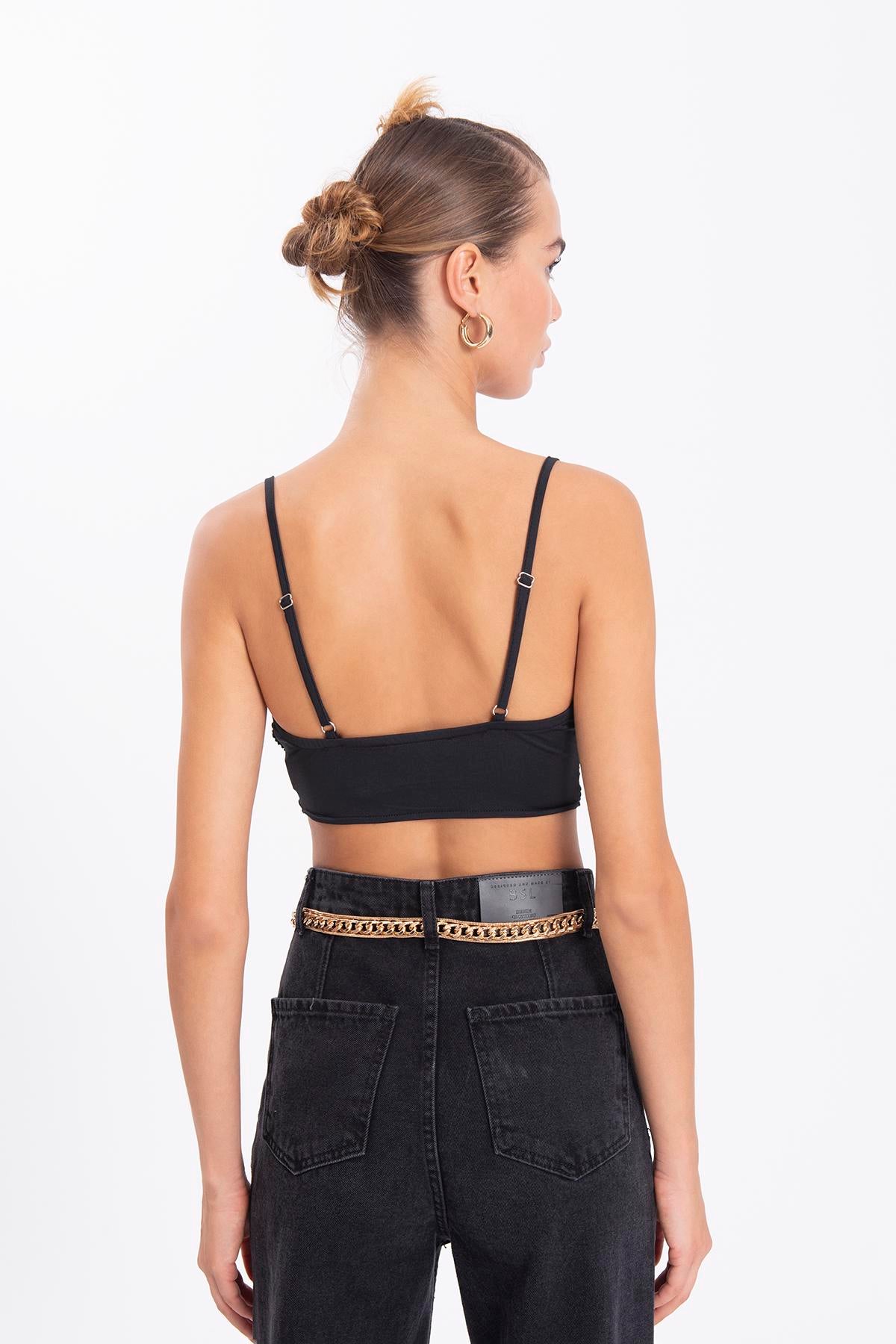 Black Strap Bustier