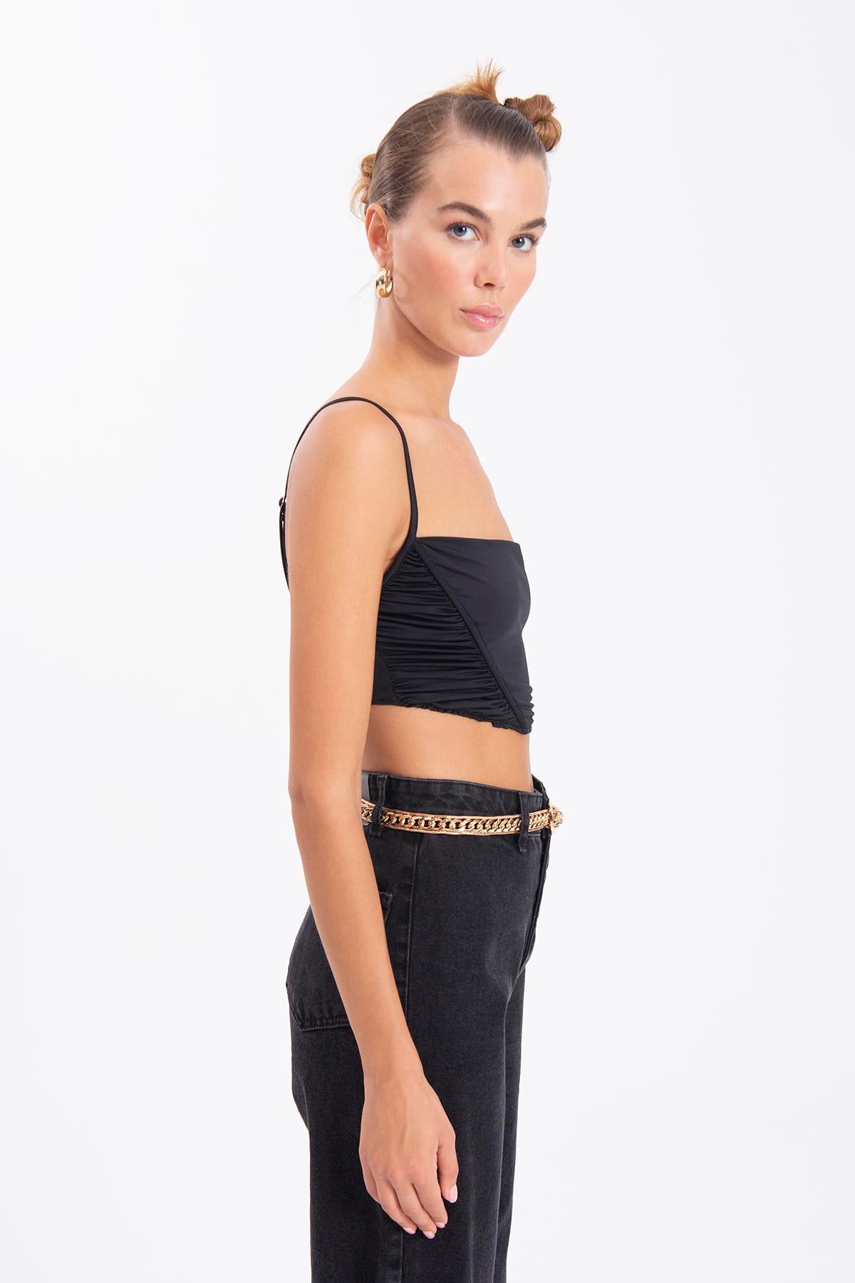 Black Strap Bustier