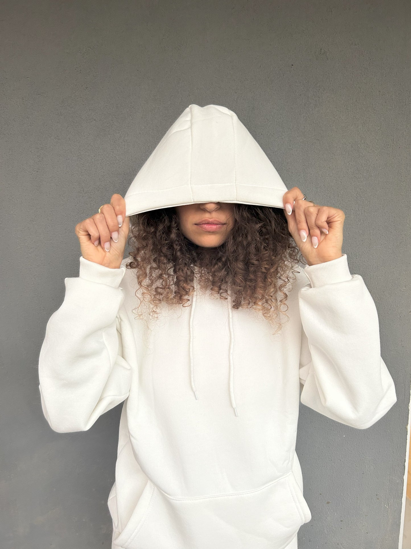 Hoodie Co-ord in White