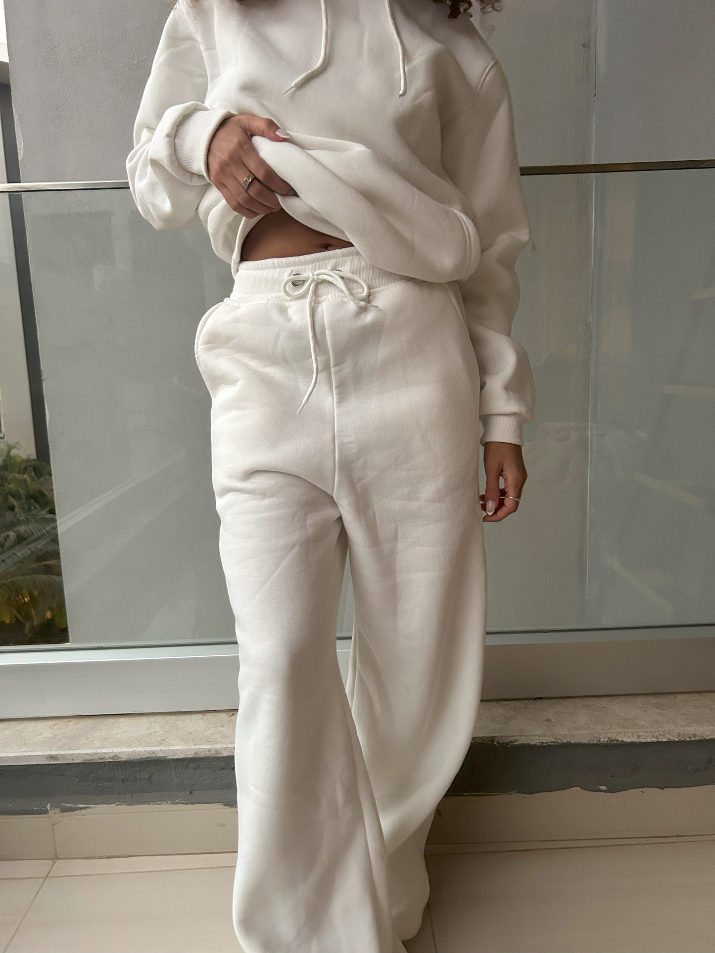 Hoodie and Straight Pants Co-ord Set