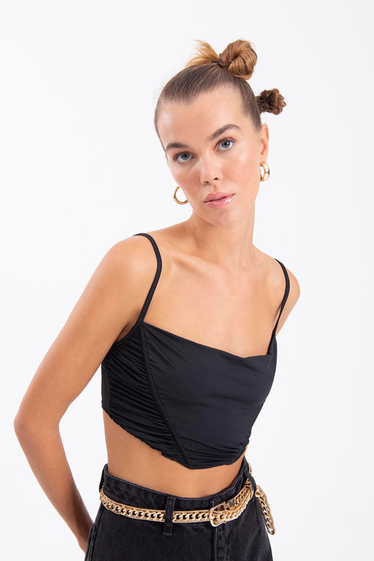 Black Strap Bustier