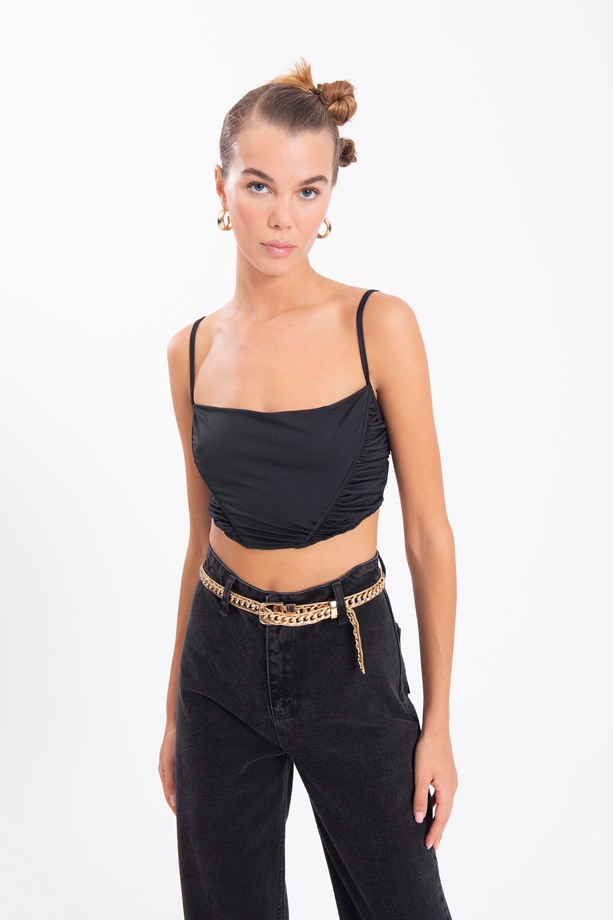 Black Strap Bustier